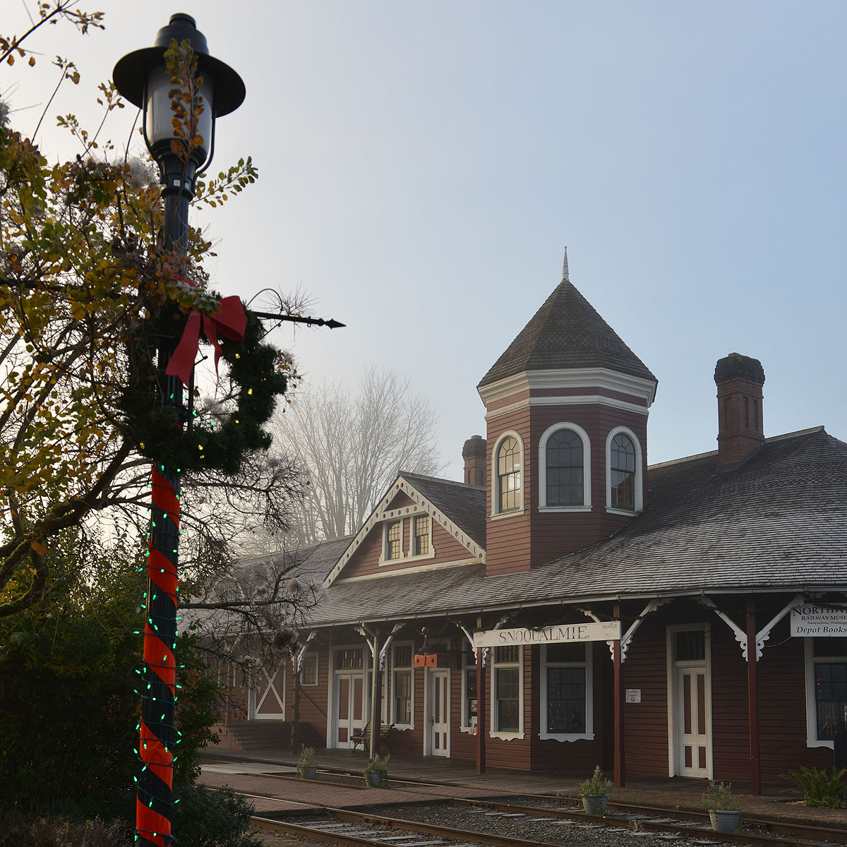 Santa Train Depot in the morning.2 croppedresized