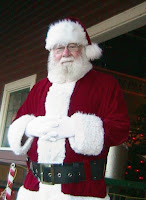 Francis Davenport in his role as Santa.