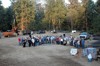 Crowd at Train Shed Exhibit Hall Groundbreaking.