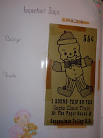 Schall family's 1972 Santa Train ticket