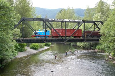 Thomas the Tank Engine on Bridge 35, 2009.