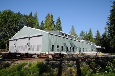 Exterior of Train Shed Exhibit Hall.