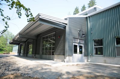 Southeast exterior of Train Shed Exhibit Hall.