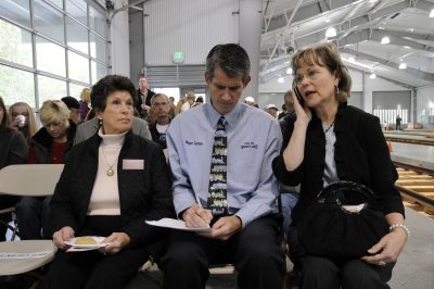 Susan Hankins, Mayor Matt Larson, and King County Council Member Kathy Lambert.