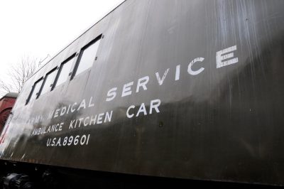 Exterior of Army Ambulance Kitchen Car.