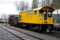 Locomotive 1 on the CRC lead after repainting.