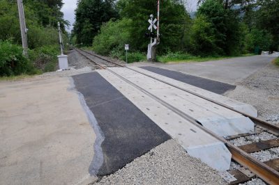 Rebuilt Meadowbrook Way crossing in 2011