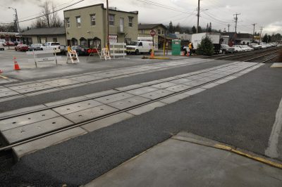 Completed Main St. S Crossing in North Bend.