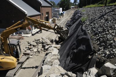 2013 work on the subgrade at Snoqualime Falls Generating Plant.