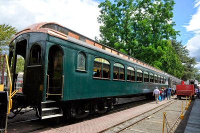 SP&S 218 at head of DOWT train during DOWT 2014.