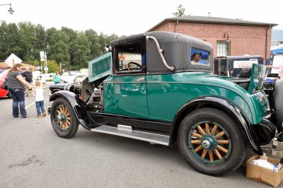 A Ford Model A coupe on display during SDR 2014.