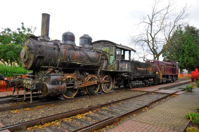 Former NP #924 and NRM #4024 at Snoqualmie during move to CRW in 2014.