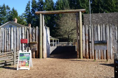 Entrance to Fort Nisqually, 2015.