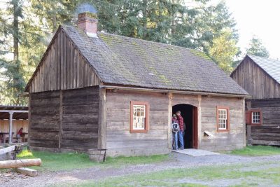 Original building at Fort Nisqually moved to Point Defiance Park in 1935, taken 2015.