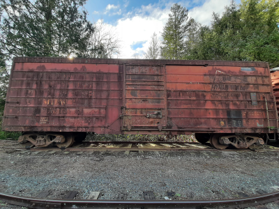 Chicago, Milwaukee, St. Paul & Pacific #MILW-33845 CMStP&P shops 1940 Boxcar