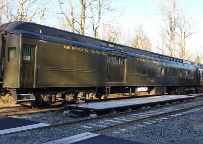 Spokane, Portland & Seattle Railway #272 Barney & Smith 1915 Baggage-Coach. Ex-SP&S coach #272.