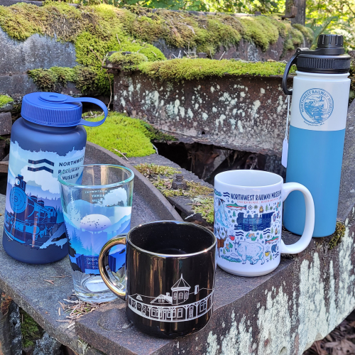 A selection of NRM exclusive drinkware.