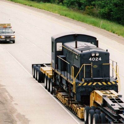 Ex-US Army RS4TC 4024 en route to Snoqualmie in 2001.